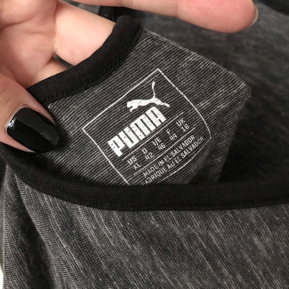 Puma 3/4 Sleeve Open Back Cotton Top - Picture 3 of 3